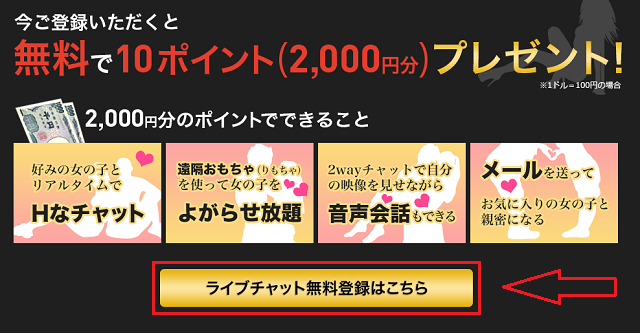 カリビアンコムガールで無料ポイントをもらう流れ