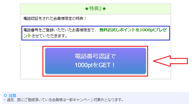 マダムライブの電話番号認証の手順