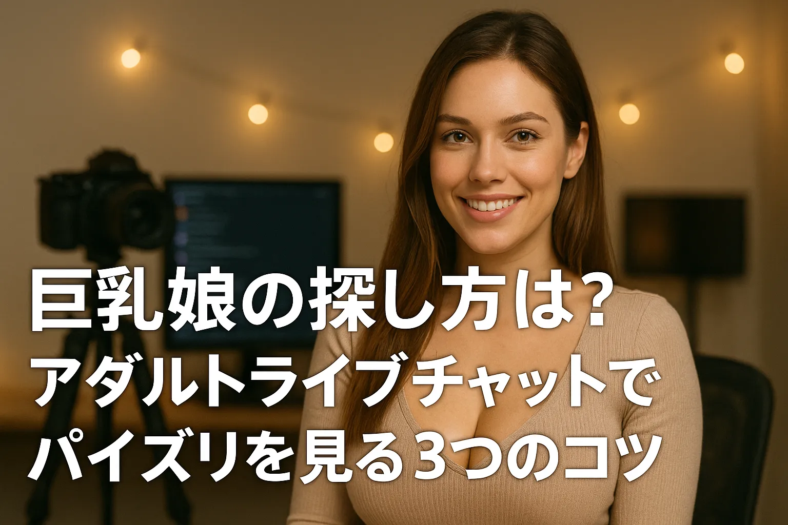 巨乳娘の探し方は？アダルトライブチャットでパイズリを見る3つのコツ