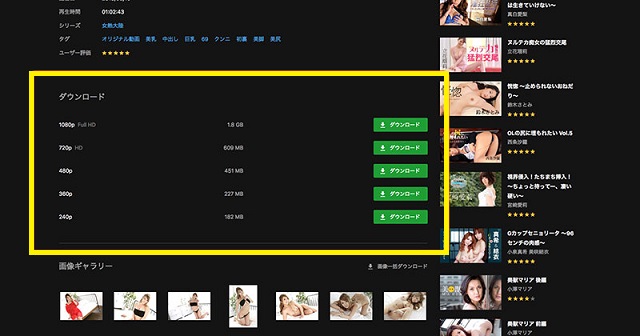 カリビアンコムの動画のダウンロード