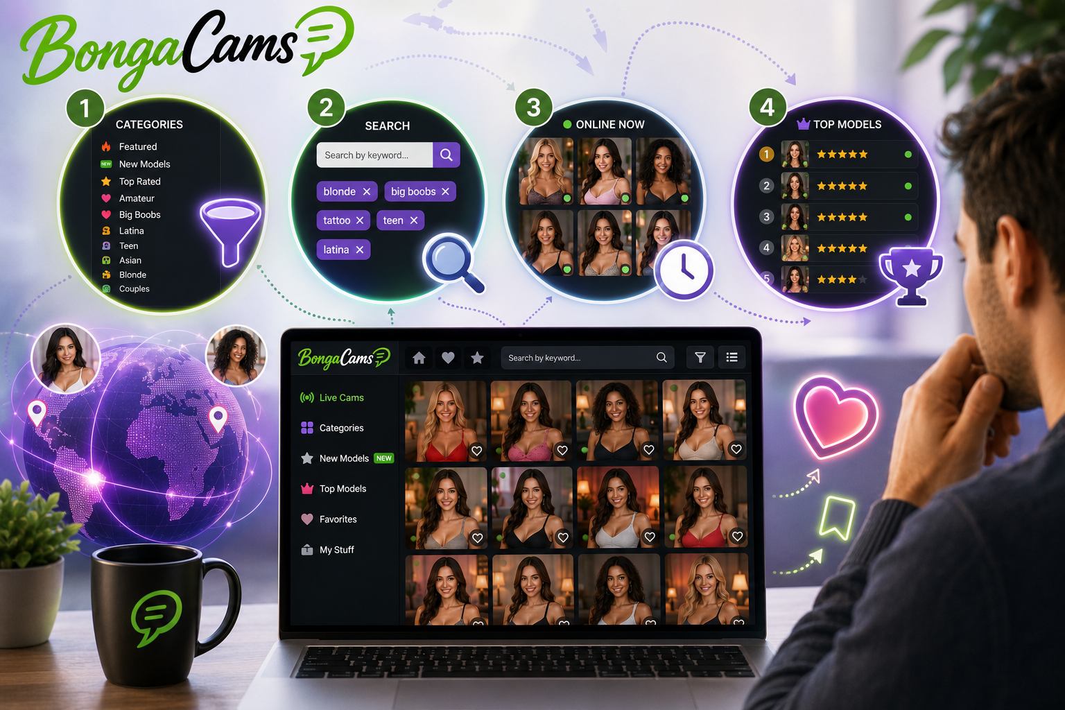 BongaCams（ボンガカムス）で失敗しない女の子の探し方4選
