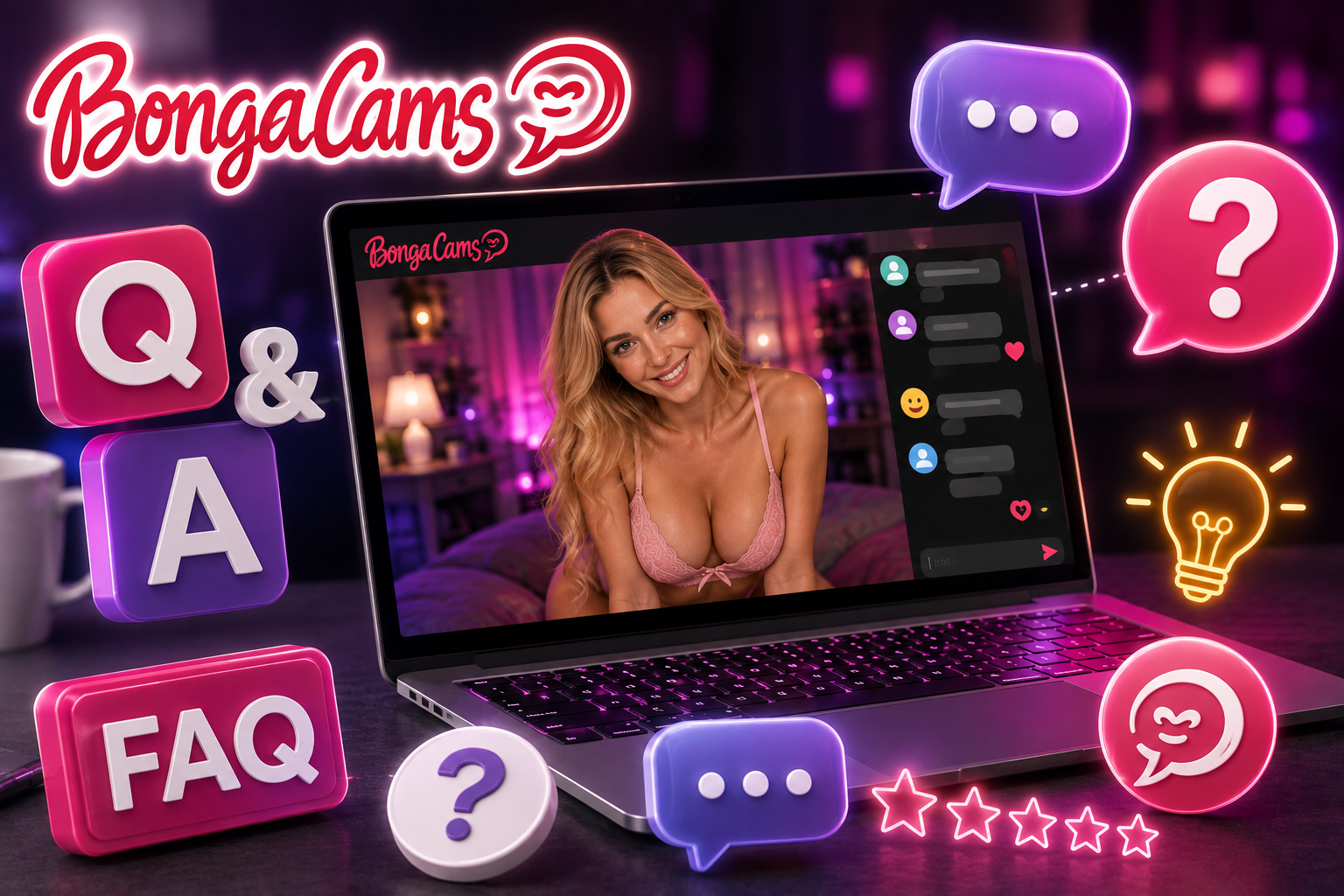 BongaCams（ボンガカムス）の利用前に気になるQ&A