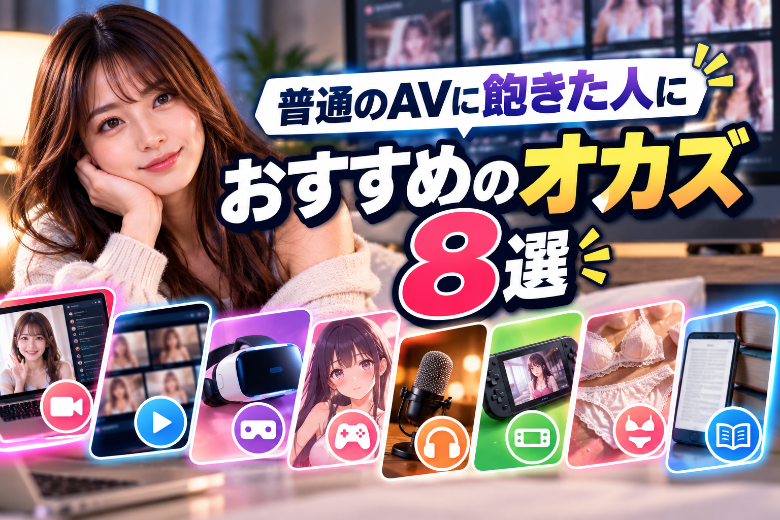 普通のAVに飽きた人におすすめのオカズ8選